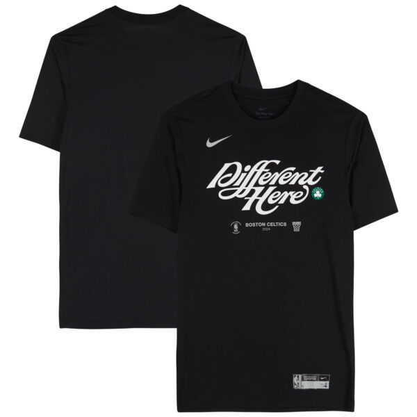 Boston Celtics Team-Issued Black T-Shirt from the 2024 NBA Playoffs