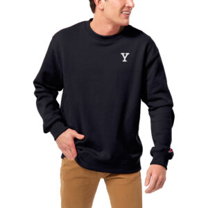 Men's League Collegiate Wear Navy Yale Bulldogs Essentials 2.0 Fleece Pullover Sweatshirt
