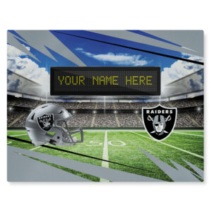 The Northwest Group Las Vegas Raiders Scoreboard Personalized 62" x 84" Washable Rug