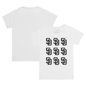Youth Tiny Turnip  White San Diego Padres Logo Grid T-Shirt