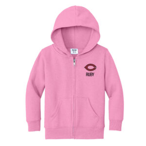 Toddler Chad & Jake  Pink UChicago Maroons Personalized Full-Zip Hoodie