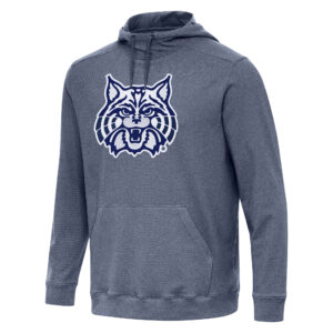 Men's Antigua Heather Navy Arizona Wildcats Cloud Pullover Hoodie