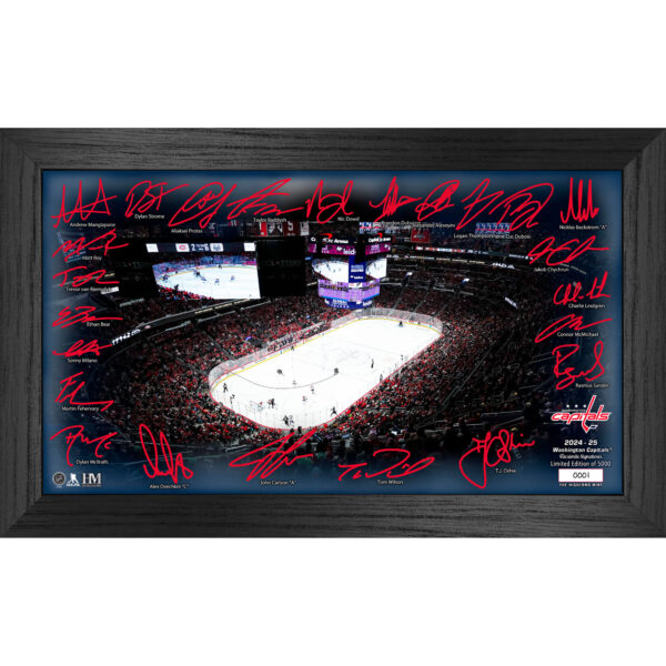Highland Mint  Washington Capitals 2024-2025 Signature Rink Print