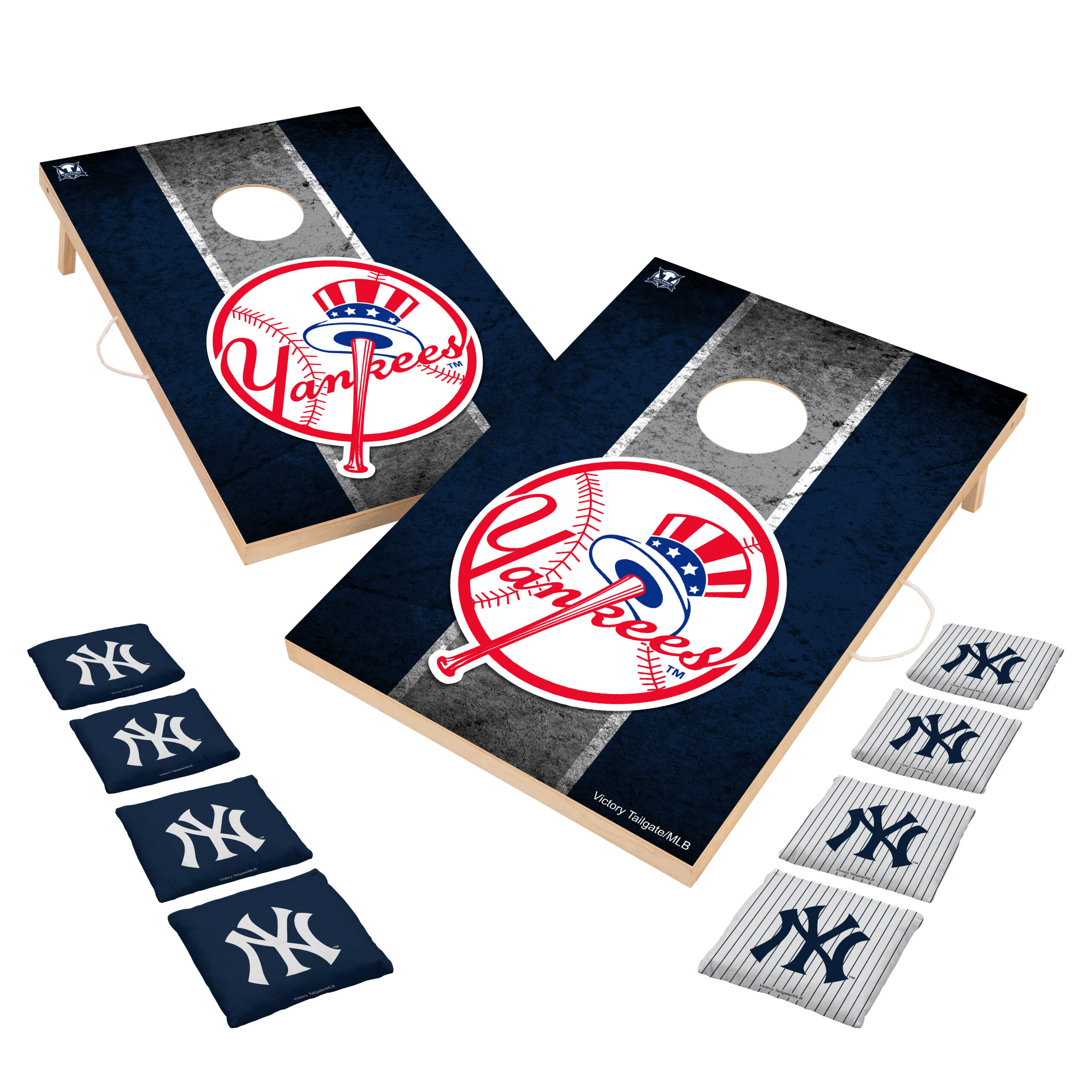 New York Yankees 2' x 3' Solid Wood Cornhole Vintage Game Set