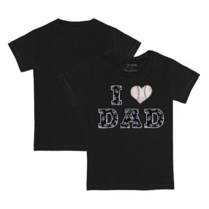Youth Tiny Turnip Black Colorado Rockies I Love Dad T-Shirt
