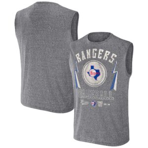 Men's Darius Rucker Collection by Fanatics Charcoal Texas Rangers Relaxed-Fit Muscle Tank Top