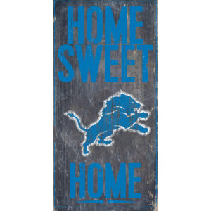 Detroit Lions 6'' x 12'' Home Sweet Home Sign
