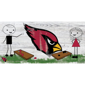 Arizona Cardinals 6'' x 12'' Fansticks Cornhole Sign