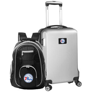 MOJO Black Minnesota Wild Deluxe 2-Piece Backpack and Carry-On Set