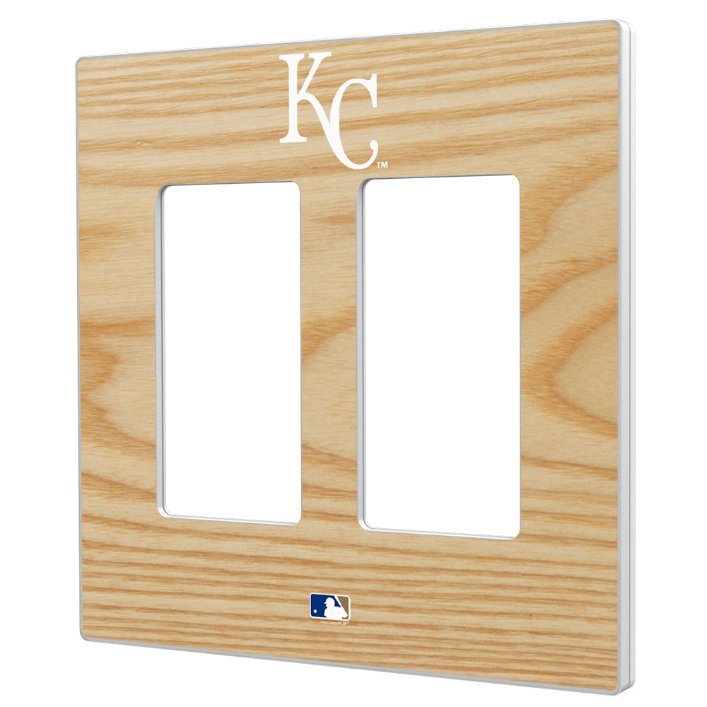 Kansas City Royals Baseball Bat Design Double Rocker Light Switch Plate
