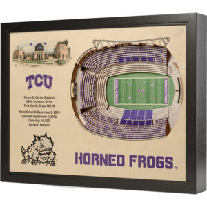 TCU Horned Frogs 25.5'' x 19.5'' 25-Layer StadiumViews 3D Wall Art