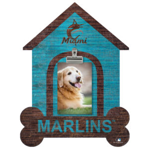 Miami Marlins Dog Bone House Clip Frame