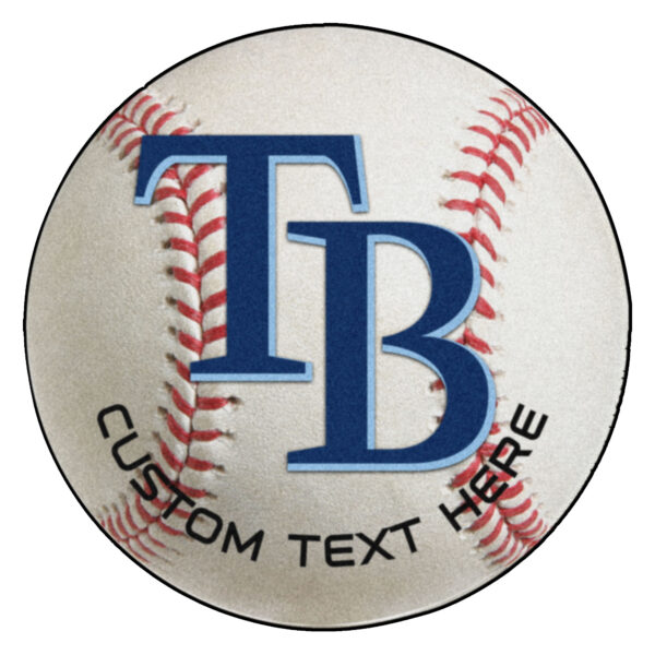 Tampa Bay Rays 27'' Personalized Baseball Mat - Image 4