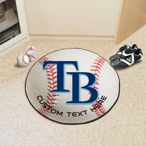Tampa Bay Rays 27'' Personalized Baseball Mat - Image 5