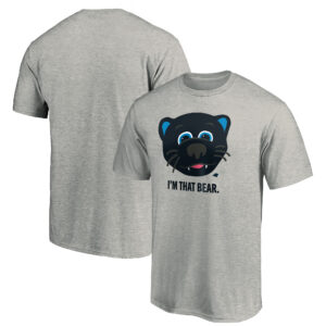 Men's Heather Gray Carolina Panthers I'm That Bear T-Shirt