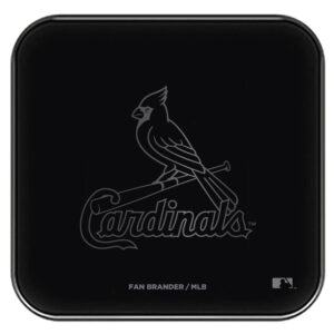 Black St. Louis Cardinals Fast Charging Glass Wireless Charge Pad