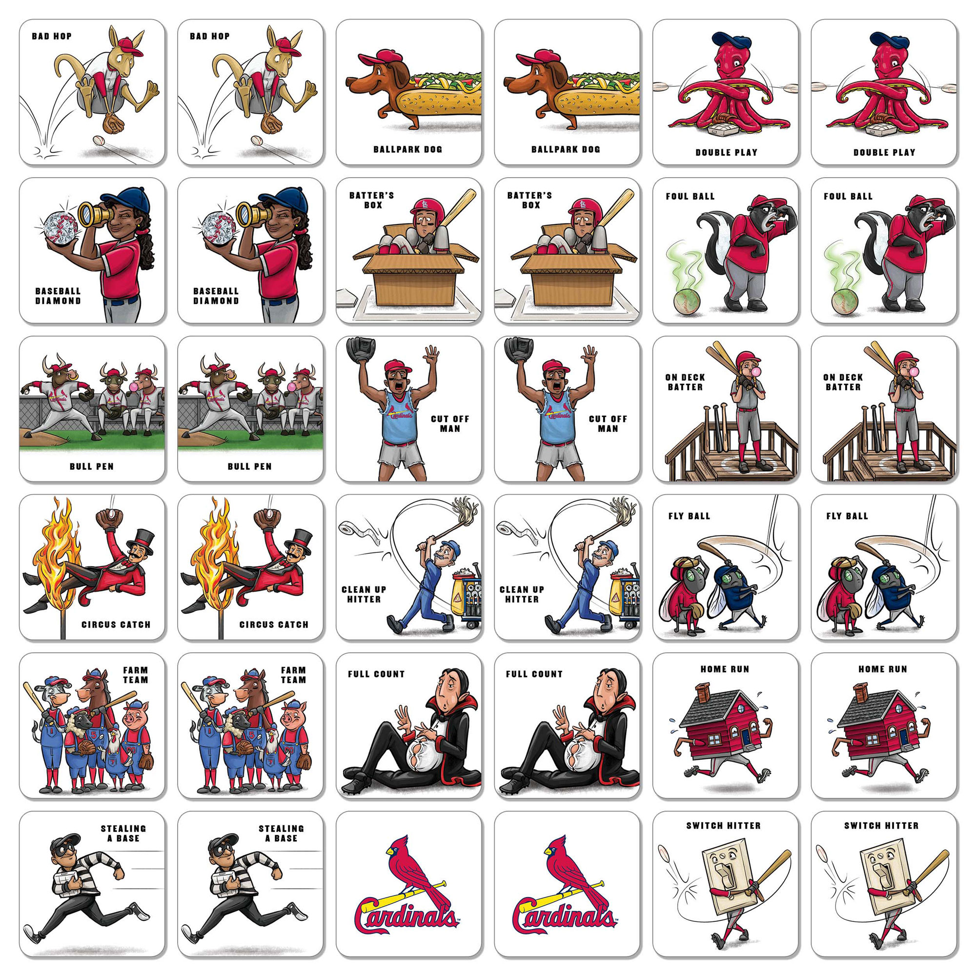 St. Louis Cardinals Licensed Memory Match Game - Image 3