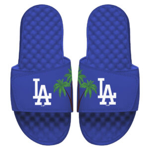 Men's ISlide Royal Los Angeles Dodgers Local City Patch Design Slide Sandals
