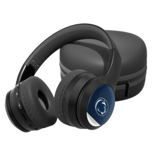 Penn State Nittany Lions Stripe Design Wireless Bluetooth Headphones With Case