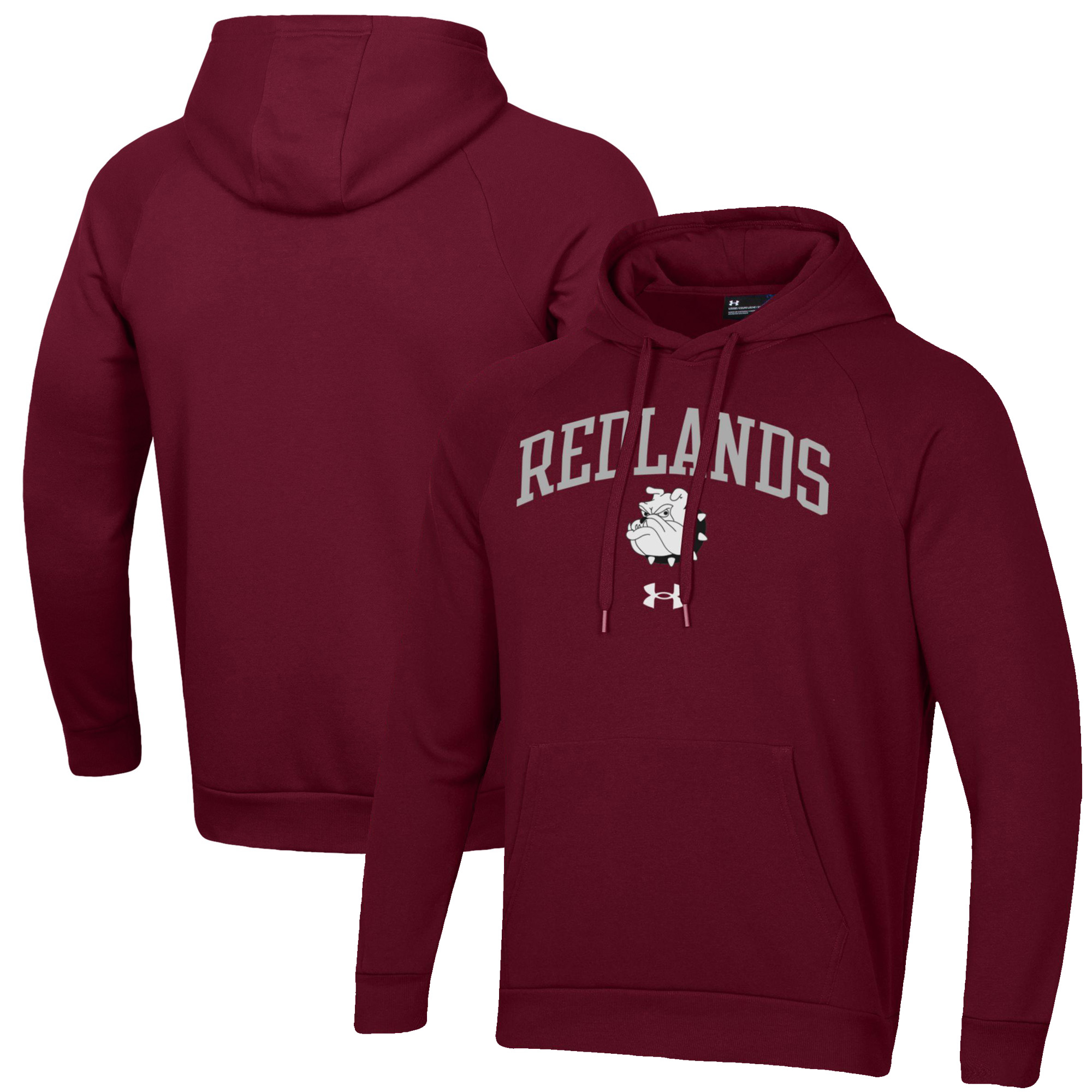 Men's Under Armour Maroon University of Redlands Bulldogs All Day Fleece Pullover Hoodie