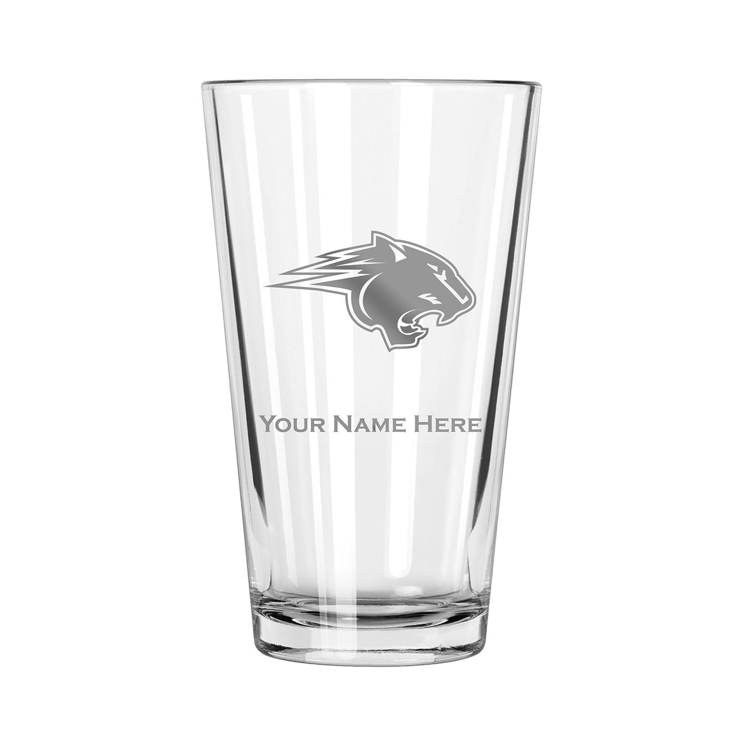 Clark Atlanta University Panthers 16oz. Personalized Pint Glass