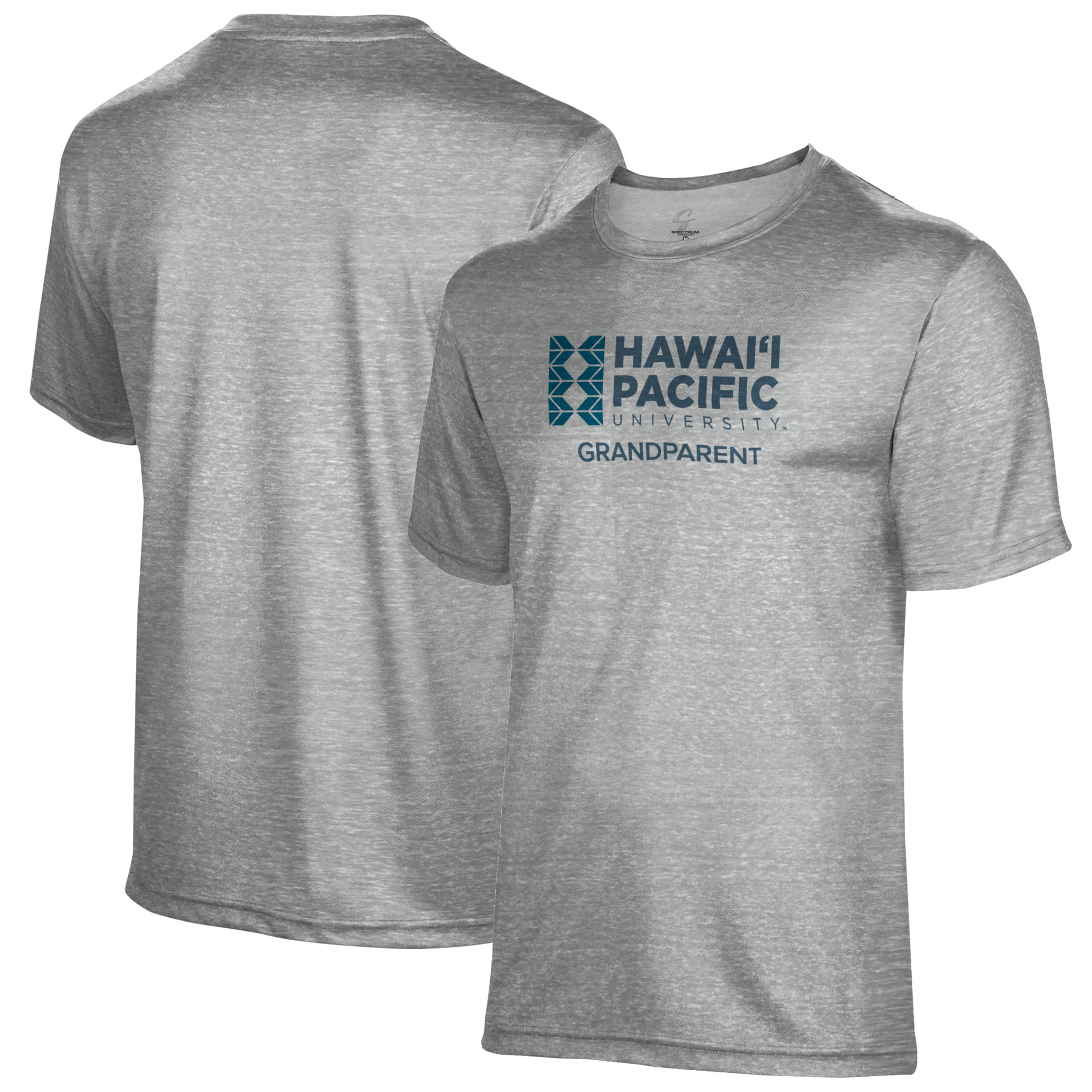 Men's Gray Hawaii Pacific Sharks Grandparent Name Drop T-Shirt - Image 2