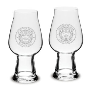 Northeastern Huskies 2-Piece 18.25oz. Luigi Bormioli IPA Glass Set