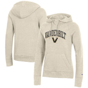 Women's Champion Oatmeal Vanderbilt Commodores Core 2.0 Fleece Raglan Pullover Hoodie