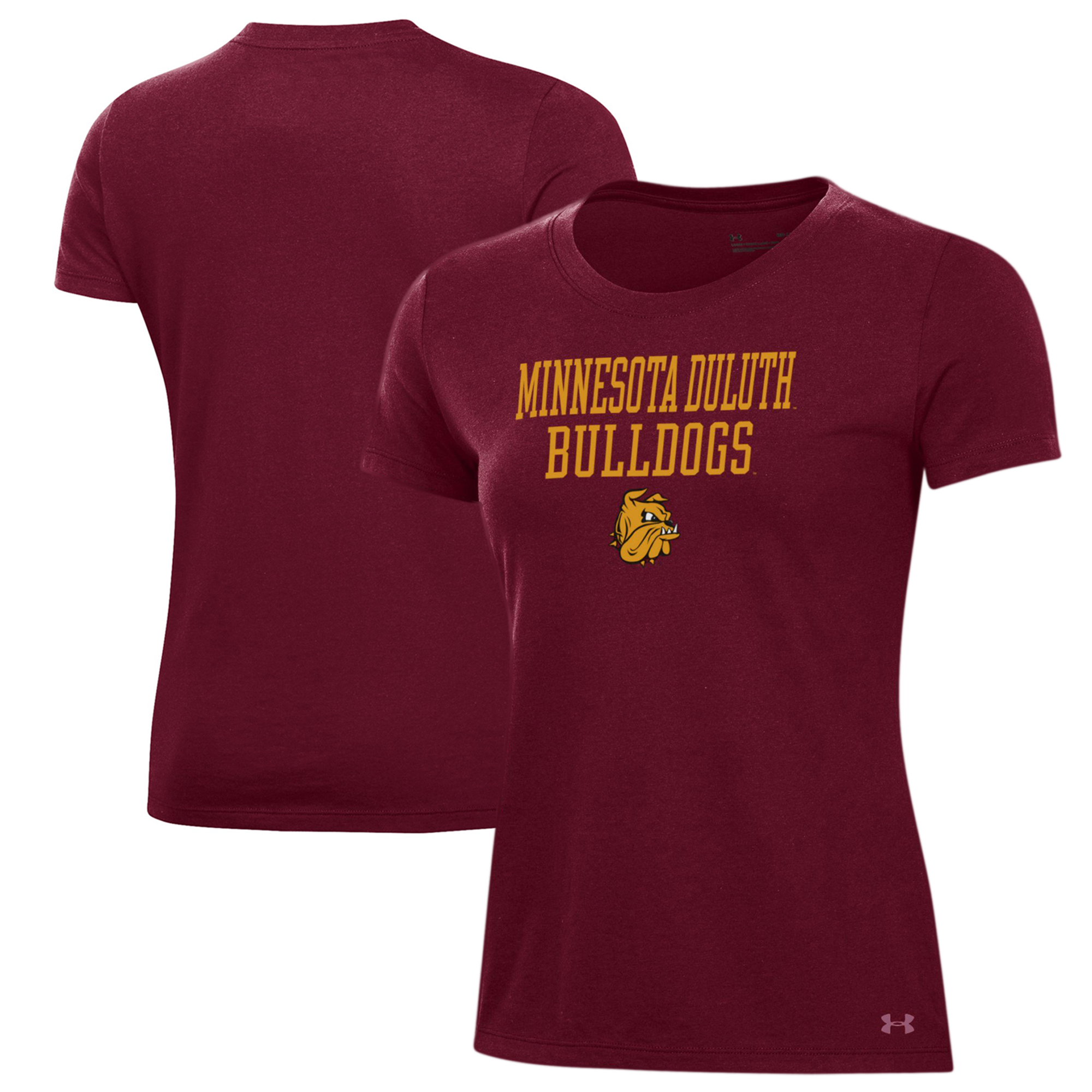 Women's Under Armour Maroon Minnesota Duluth Bulldogs Performance T-Shirt - Image 2