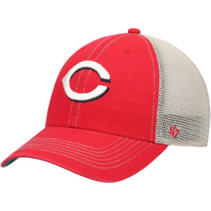 Men's '47 Red Cincinnati Reds Trawler Clean Up Trucker Snapback Hat