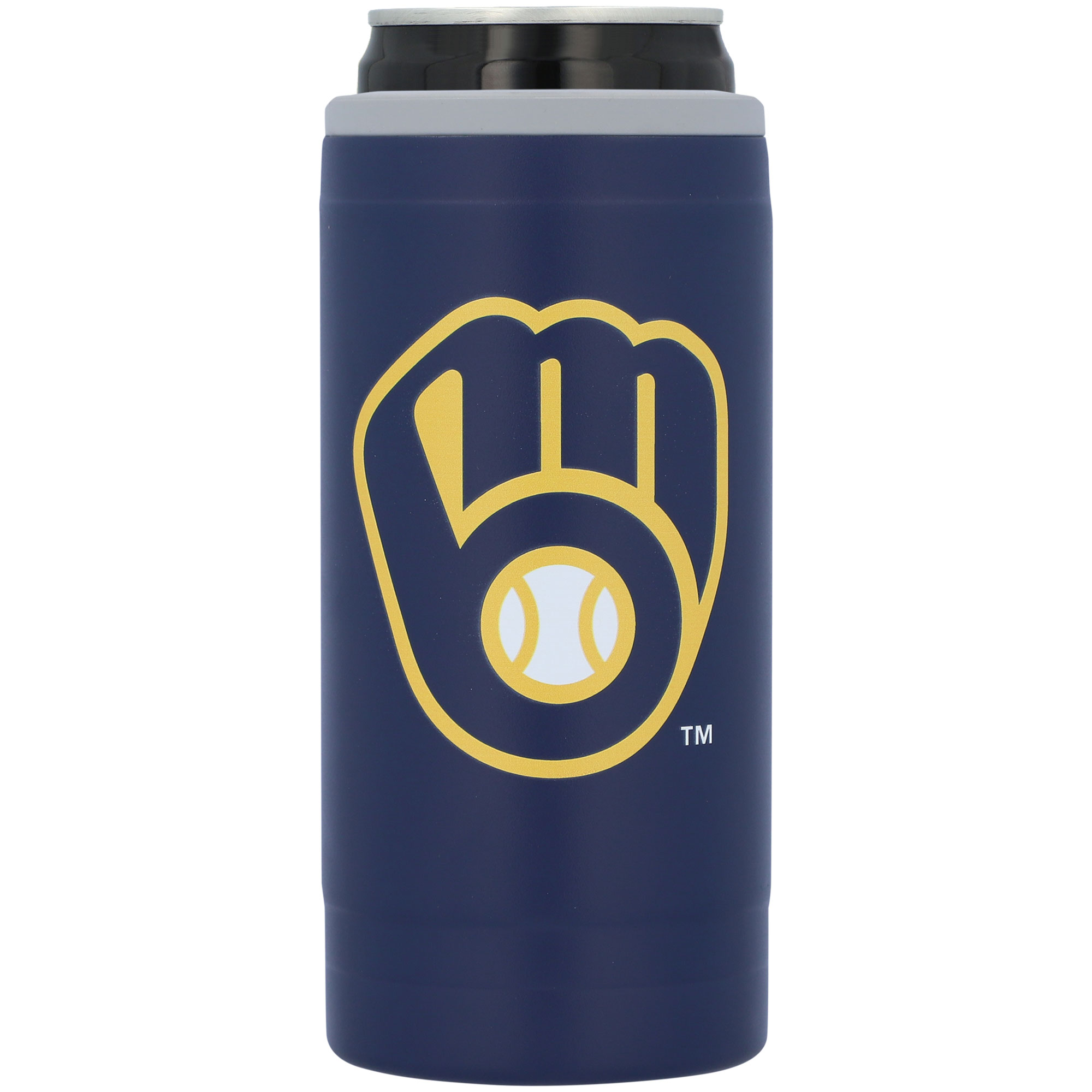 Milwaukee Brewers 12oz. Flipside Powdercoat Slim Can Cooler