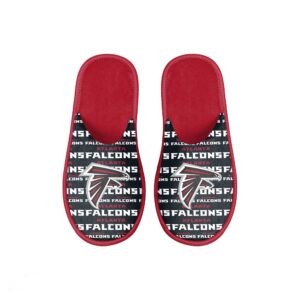 Youth FOCO Atlanta Falcons Scuff Wordmark Slide Slippers