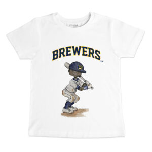 Infant Tiny Turnip White Milwaukee Brewers James T-Shirt