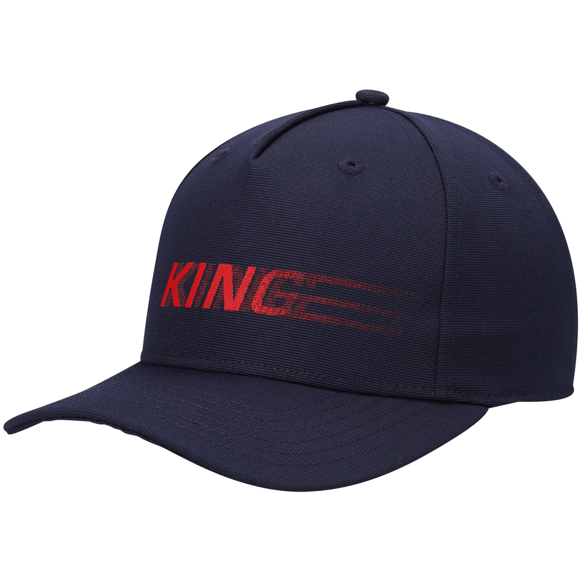 Men's King Apparel Navy Tennyson Curved Peak Snapback Hat - Image 6
