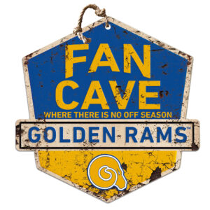 Albany State Golden Rams Fan Cave Badge Sign