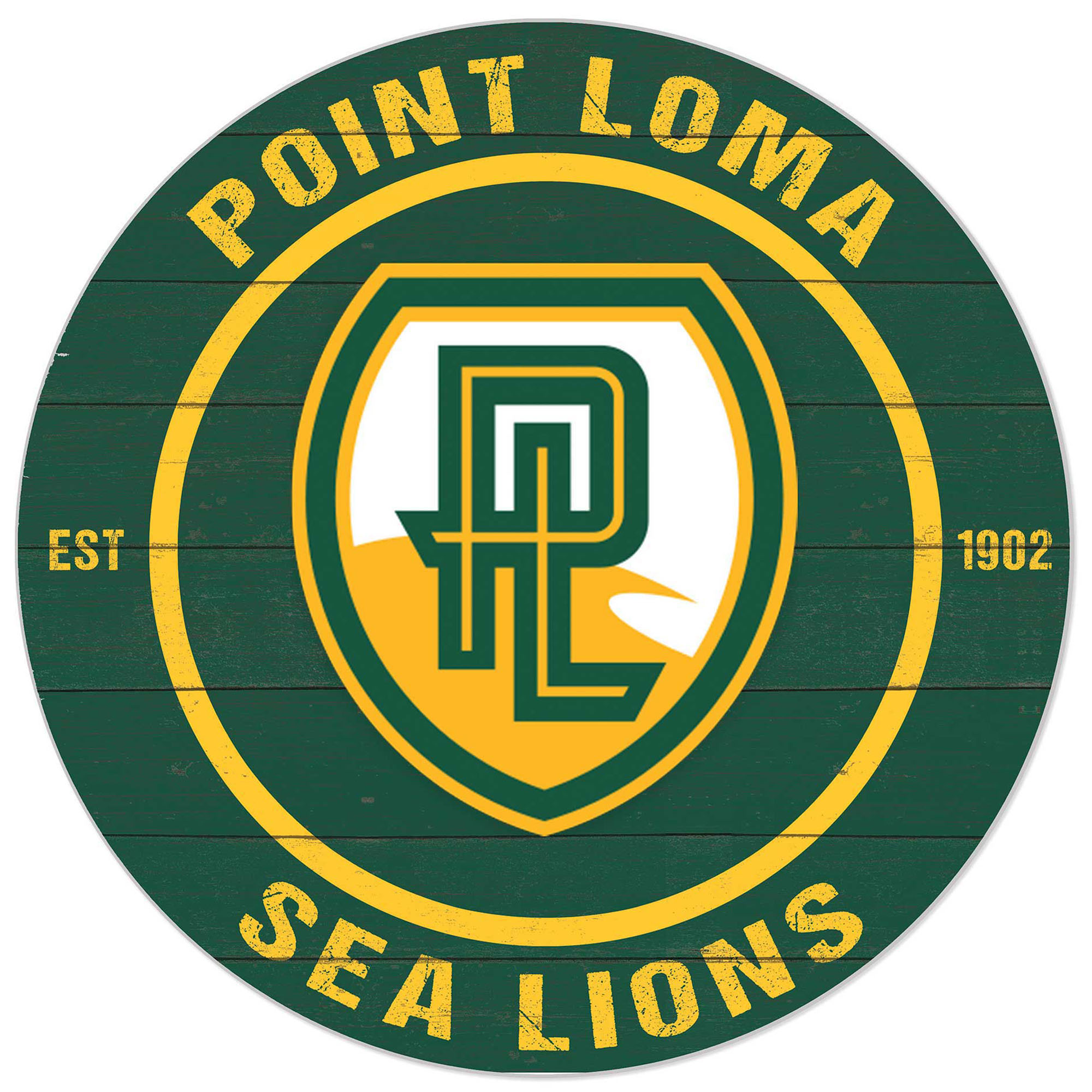 Green Point Loma Sea Lions 20'' x 20'' Indoor/Outdoor Circle Sign - Image 2