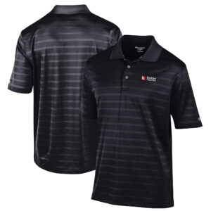 Men's Champion Black Berklee College of Music Textured Solid Polo