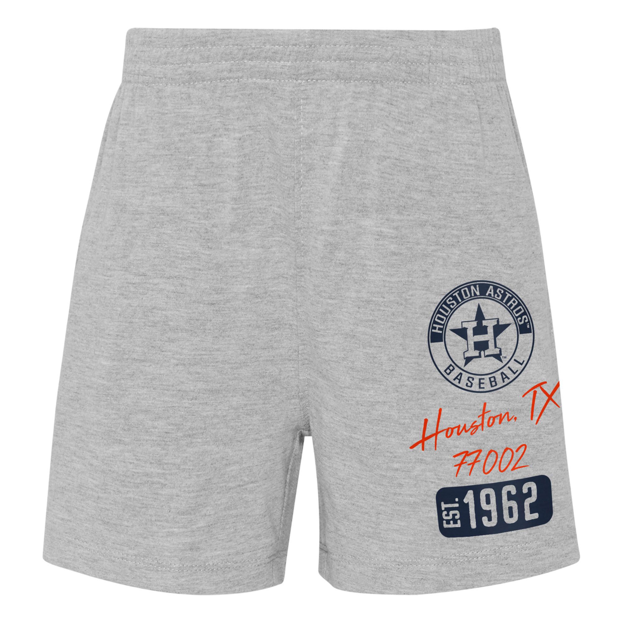 Toddler Orange/Heather Gray Houston Astros Two-Piece Groundout Baller Raglan T-Shirt & Shorts Set - Image 7
