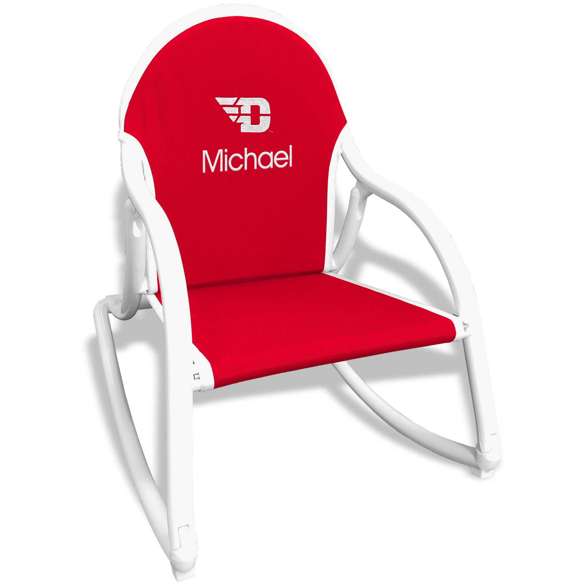Infant Red Dayton Flyers Personalized Rocking Chair