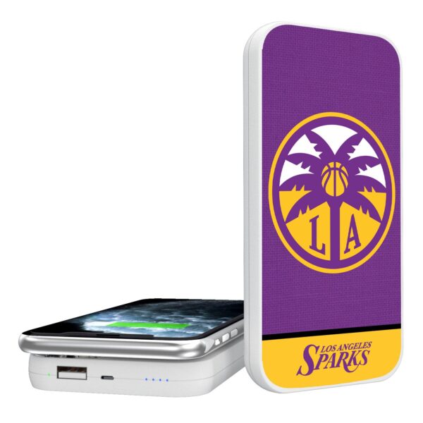 Los Angeles Sparks Endzone Design 5000 mAh Legendary Design Wireless Power Bank