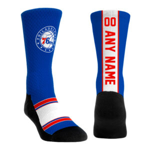 Youth Rock Em Socks Philadelphia 76ers Custom Jersey Crew Socks