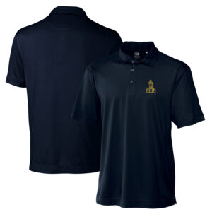 Men's Cutter & Buck Navy Northern Arizona Lumberjacks Big & Tall DryTec Genre Textured Solid Polo