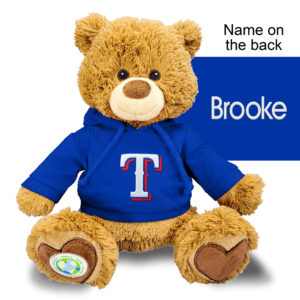Blue Texas Rangers Personalized Plush Polly Bear