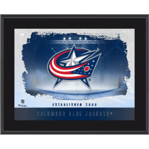 Columbus Blue Jackets Fanatics Authentic 10.5" x 13" Sublimated Horizontal Logo Team Plaque