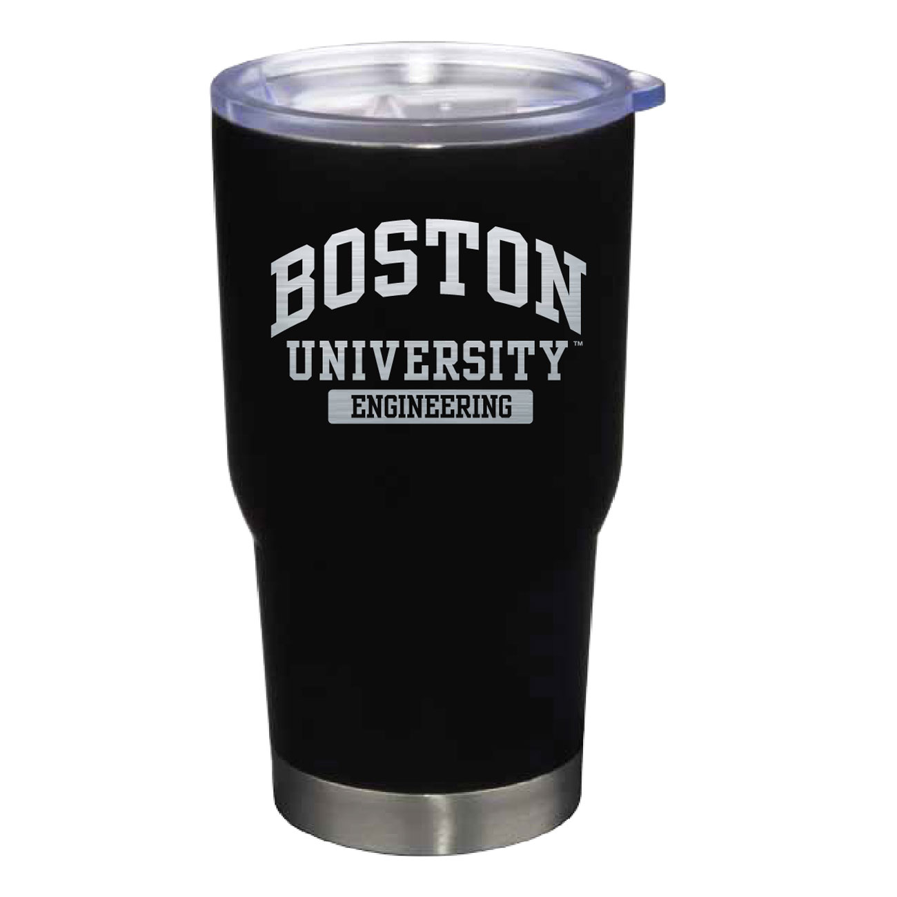 Boston University Black Engineering 22oz. Stainless Steel Pro Tumbler