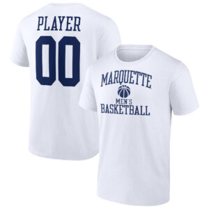 Men's White Marquette Golden Eagles Men's Basketball Pick-A-Player NIL Gameday Tradition T-Shirt