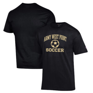 Men's Champion Black Army Black Knights Soccer Icon T-Shirt
