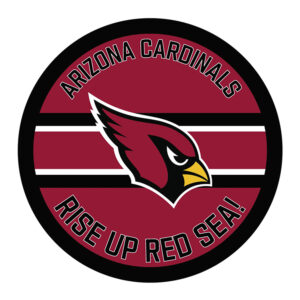 Arizona Cardinals 15" Round LED Lit Wall Sign