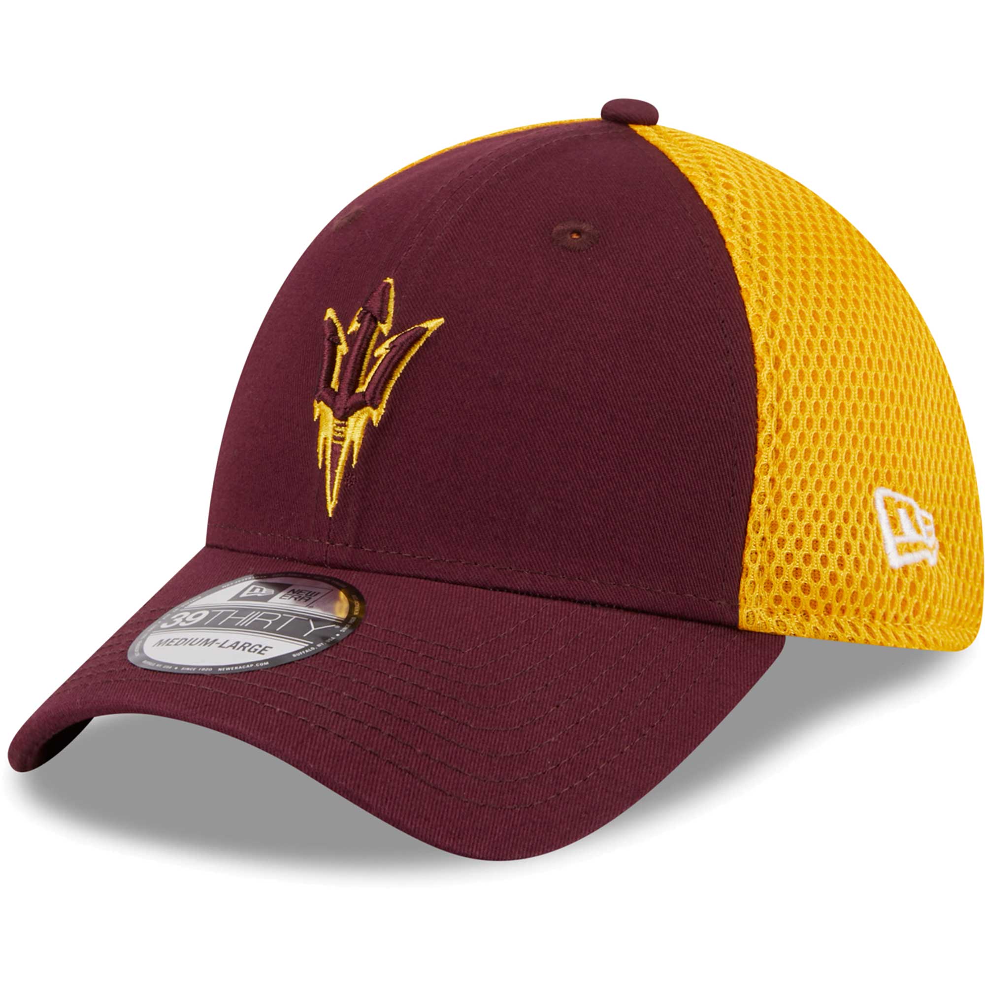 Men's New Era Maroon Arizona State Sun Devils Evergreen Neo 39THIRTY Flex Hat - Image 2
