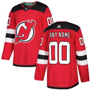 Men's adidas Red New Jersey Devils Authentic Custom Jersey